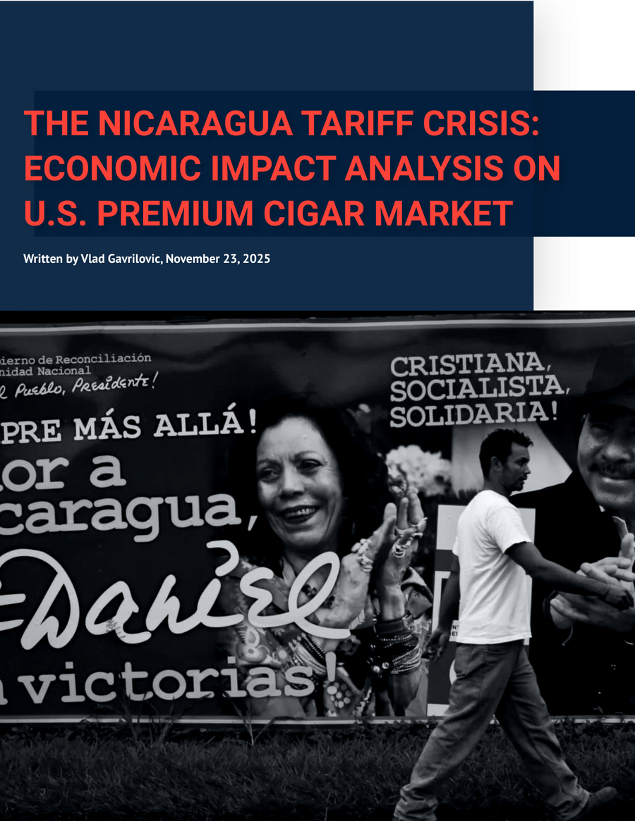 Nicaragua Tariff Crisis: How 100% Tariffs Could Impact Premium Cigar Prices