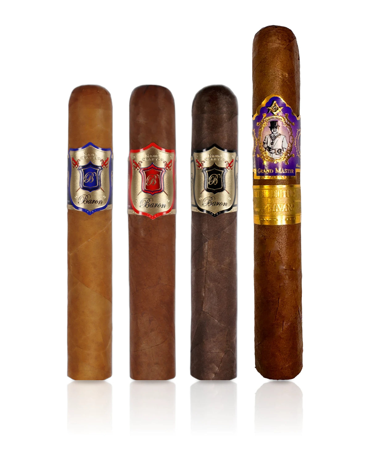The Baron Sampler: Blue Baron, Red Baron, Black Baron, and the Grand Master Limited Edition cigar