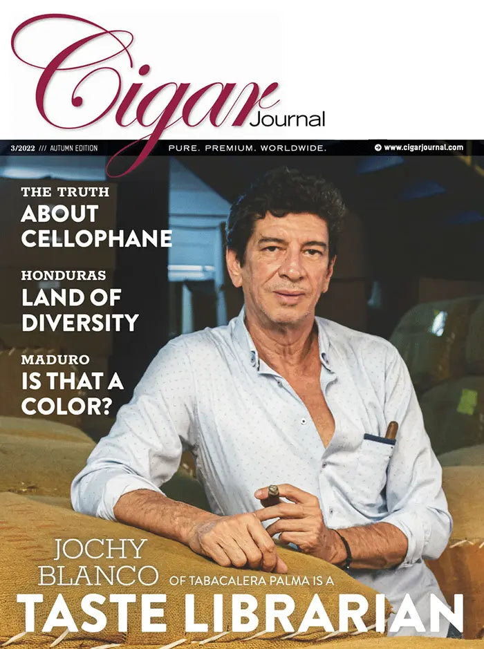 Master Blender Jose 'Jochy' Blanco on the cover of Cigar Journal