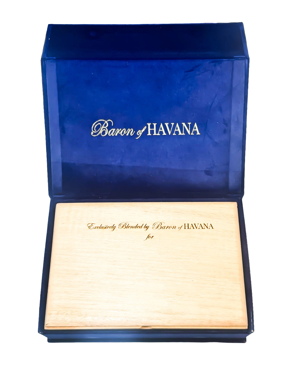 Blank Baron of HAVANA cedar lid before engraving
