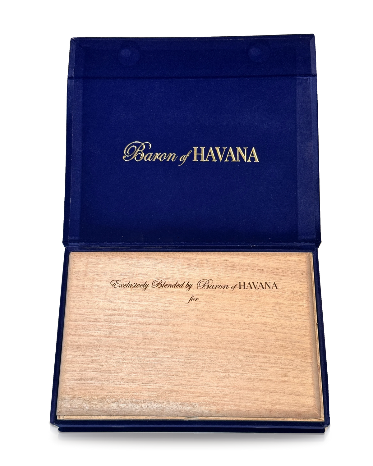 A blank Baron of HAVANA cedar lid, ready to be engraved